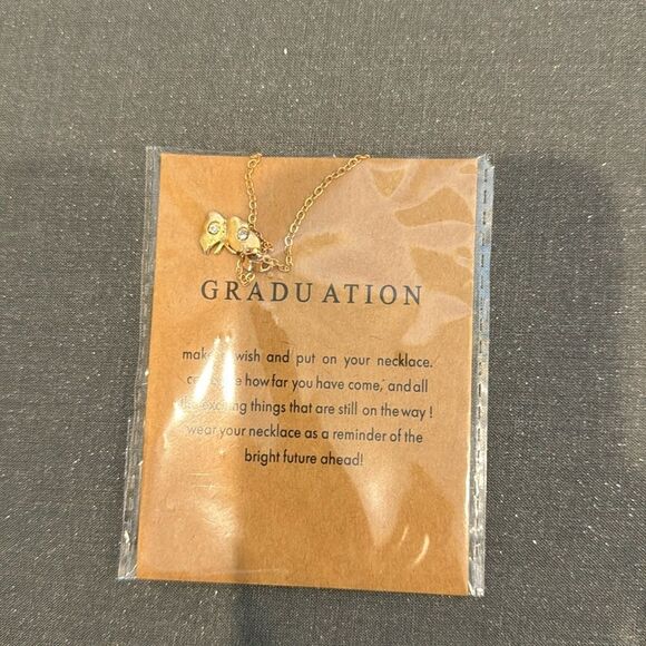 Butterfly Charm Graduation Necklace - Picture 1 of 3